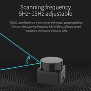 Yahboom Lidar ROS2 Robot SLAM Mapping Navigation Ranging TOF(MS200)