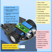 Yahboom Python Programming Smart Car Development Board Kit For Raspberry Pi Pico(Pico Robot)