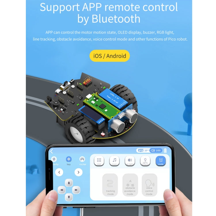 Yahboom Python Programming Smart Car Development Board Kit For Raspberry Pi Pico(Pico Robot)
