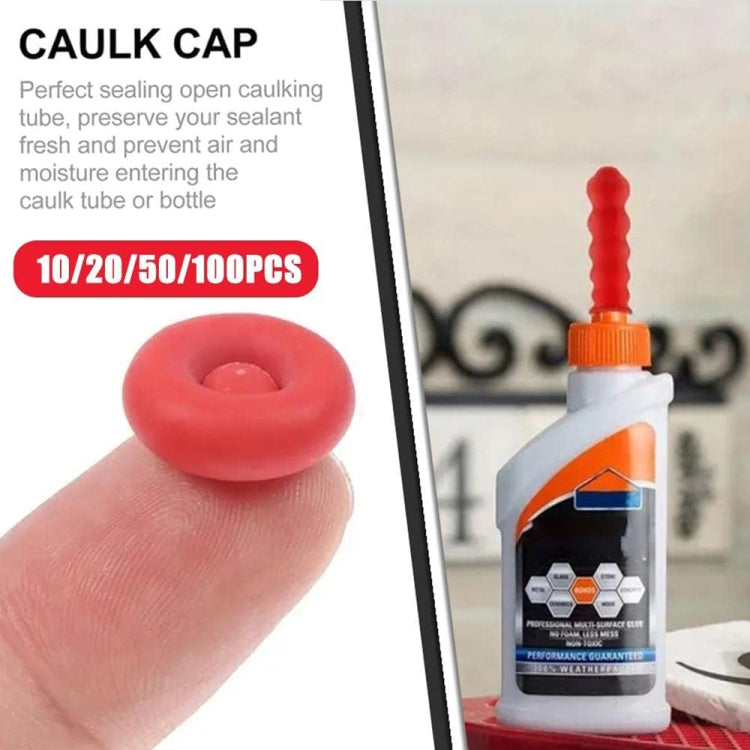20pcs Glass Glue Nozzle Sealing Cap Leak-proof Sleeve Glass Glue Nozzle Protective Sleeve