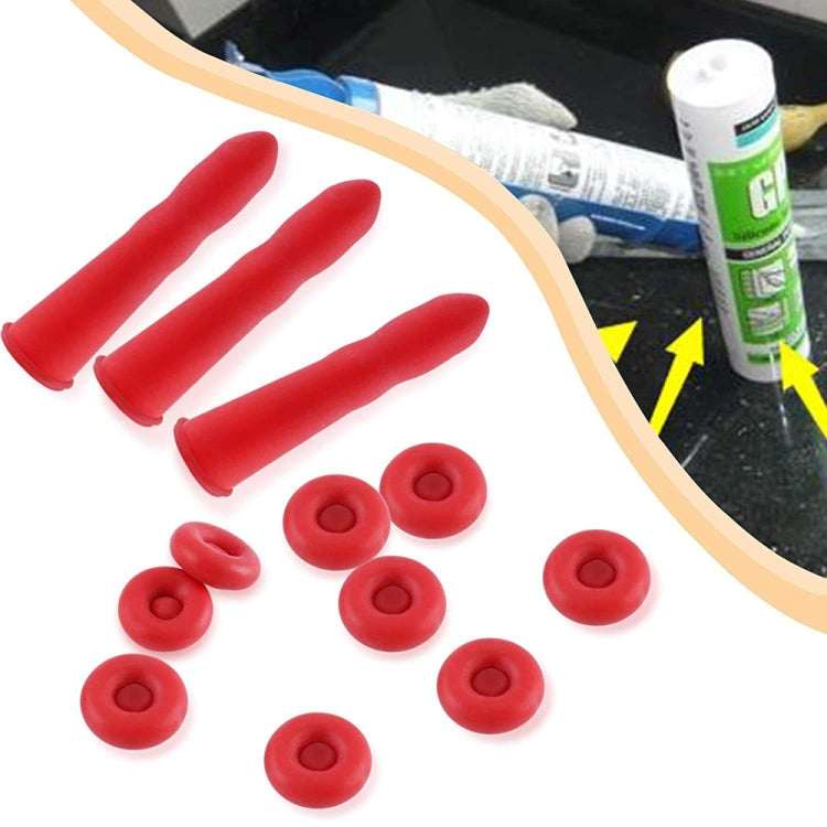 50pcs Glass Glue Nozzle Sealing Cap Leak-proof Sleeve Glass Glue Nozzle Protective Sleeve