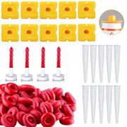 50pcs Glass Glue Nozzle Sealing Cap Leak-proof Sleeve Glass Glue Nozzle Protective Sleeve