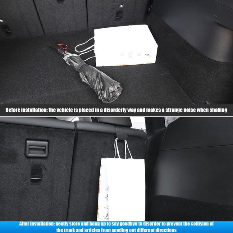 For Tesla Model Y 1pair Rear Trunk Hook Bag Umbrella Hanger