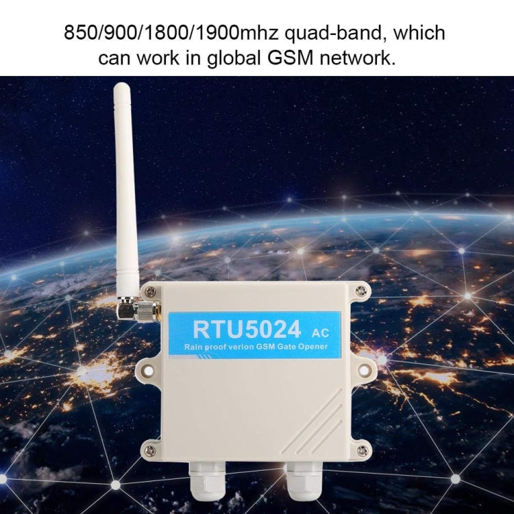 RTU5024 AC100-240V Water-resistant Box Version Garage Opener GSM Module