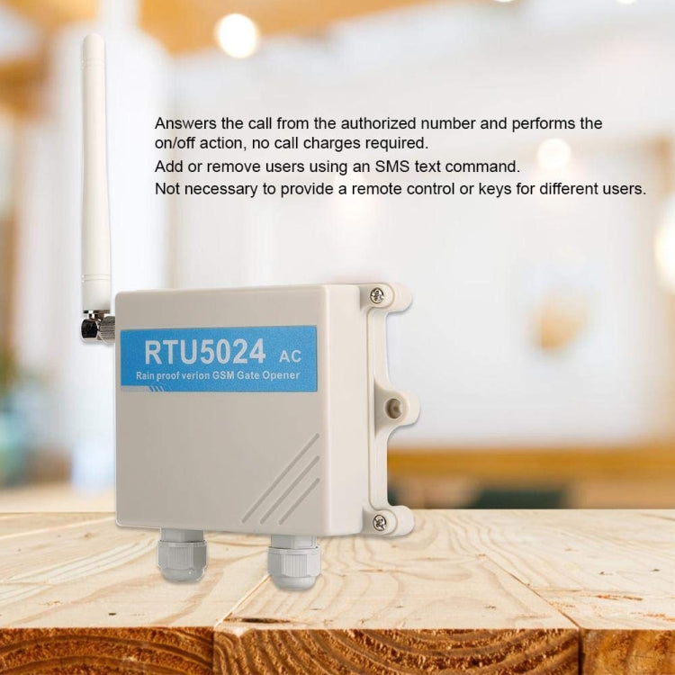 RTU5024 AC100-240V Water-resistant Box Version Garage Opener GSM Module