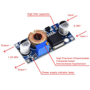 XL4005 DC-DC Adjustable Buck Power Module 5-32V High Power