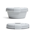 1100ml Silicone Folding Lunch Box  Travel Bowl Microwave & Dishwasher Safe(Gray) - Preservation Supplies by PMC TechLife | Online Shopping South Africa | PMC TechLife