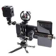 XILETU XJ-8 Aluminum Alloy Camera Head Tripod Mobile Phone Clip(Red)