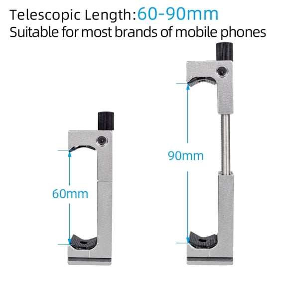 XILETU XJ-8 Aluminum Alloy Camera Head Tripod Mobile Phone Clip(Red)