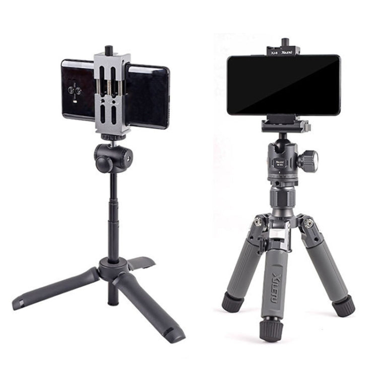 XILETU XJ-8 Aluminum Alloy Camera Head Tripod Mobile Phone Clip(Red)