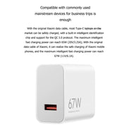 Original Xiaomi MDY-12-EF USB Mobile Phone Fast Charger Smart Fully Compatible Flash Charger, US Plug(67W)