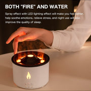 Volcanic Essential Oil Aroma Diffuser Ultrasonic Air Humidifier, Model: Monochrome(US Plug)