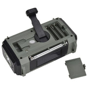 HanRongda HRD-905 Solar Charging LED Lighting Generation Disaster Prevention Emergency Full Band Radio(Army Green)