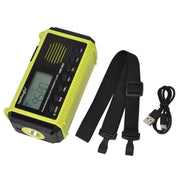 HanRongda HRD-905 Solar Charging LED Lighting Generation Disaster Prevention Emergency Full Band Radio(Army Green)