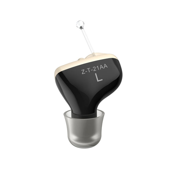 AN127 Invisible In-Ear Hearing Aid Sound Amplifier For The Elderly And Hearing Impaired(Black Left Ear)