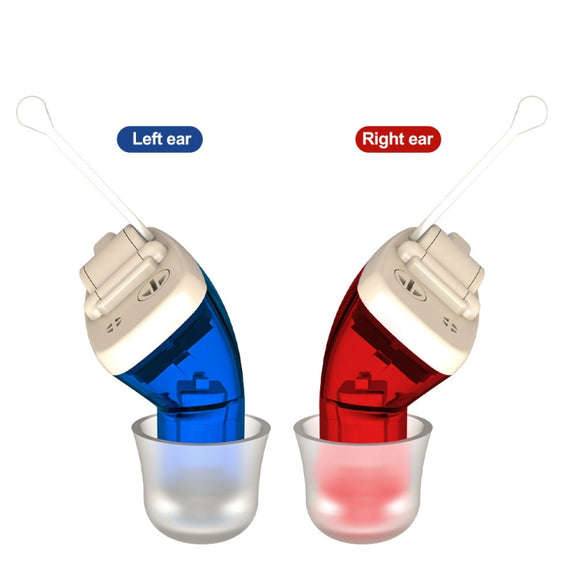 AN127 Invisible In-Ear Hearing Aid Sound Amplifier For The Elderly And Hearing Impaired(Black Right Ear)