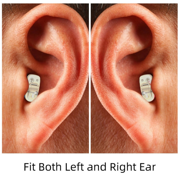 AN127 Invisible In-Ear Hearing Aid Sound Amplifier For The Elderly And Hearing Impaired(Black Right Ear)