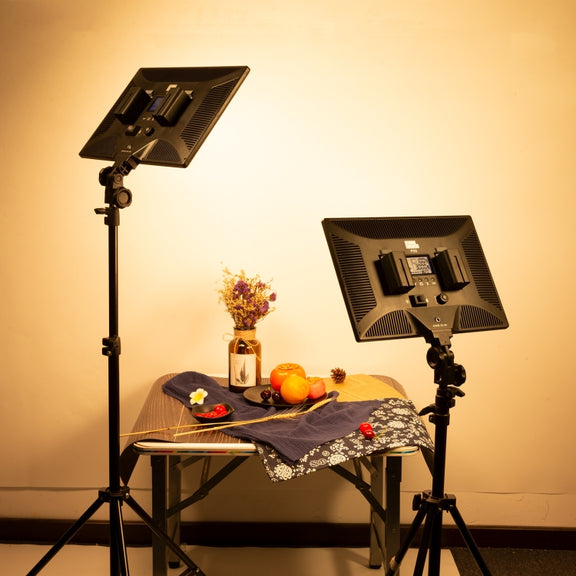 Pixel P50 Dual Color Temperature Flat Panel Fill Light 45W Soft Outdoor Shooting Fill Light For Straight Photography(Lamp+AU Plug Adapter)