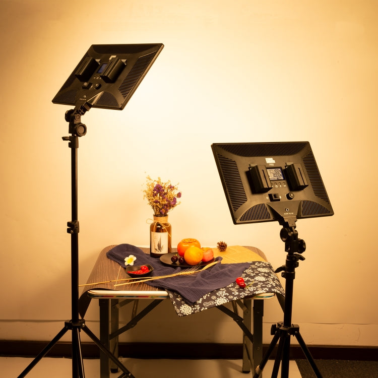 Pixel P50 Dual Color Temperature Flat Panel Fill Light 45W Soft Outdoor Shooting Fill Light For Straight Photography(Lamp+US Plug Adapter)