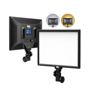Pixel P50 Dual Color Temperature Flat Panel Fill Light 45W Soft Outdoor Shooting Fill Light For Straight Photography(Lamp+US Plug Adapter)