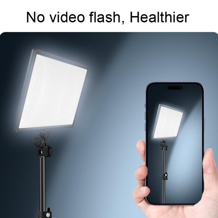 Pixel P50 Dual Color Temperature Flat Panel Fill Light 45W Soft Outdoor Shooting Fill Light For Straight Photography(Lamp+US Plug Adapter)