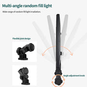 Pixel P50 Dual Color Temperature Flat Panel Fill Light 45W Soft Outdoor Shooting Fill Light For Straight Photography(Lamp+UK Plug Adapter)