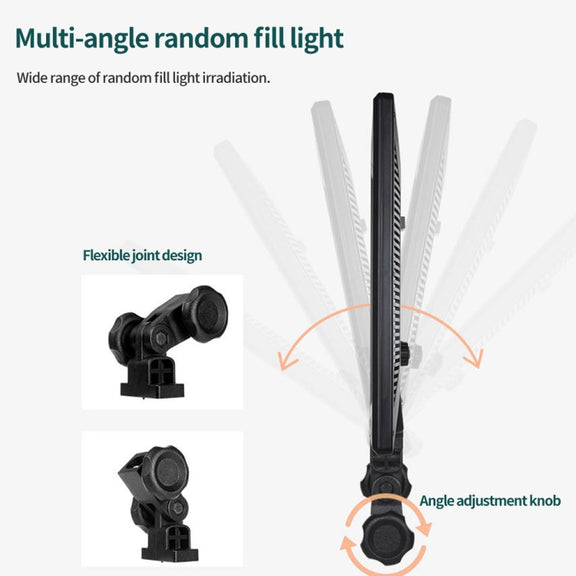 Pixel P50 Dual Color Temperature Flat Panel Fill Light 45W Soft Outdoor Shooting Fill Light For Straight Photography(Lamp+UK Plug Adapter)