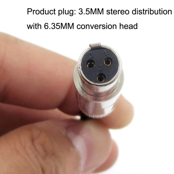 2m For K240 / K141 / K271 / K702 / Q701 / K712 Headphone Cable Mini Cartoon Head Upgrade Line(Black)