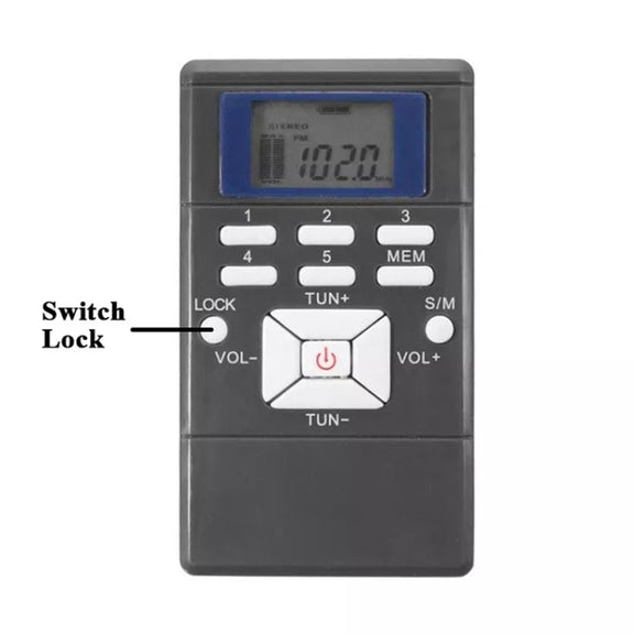 HanRongda HRD-109 Portable Mini FM Radio Conference Receiver(White)