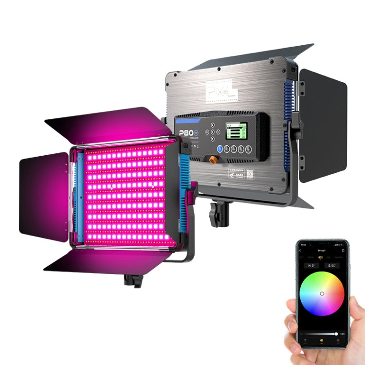 Pixel P80 60W 2600-10000K 542 LEDs Photography Fill Light Support Mobile APP Remote Control,EU Plug