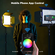 Pixel P80 60W 2600-10000K 542 LEDs Photography Fill Light Support Mobile APP Remote Control,EU Plug