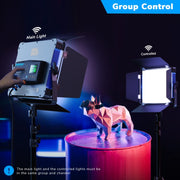 Pixel P80 60W 2600-10000K 542 LEDs Photography Fill Light Support Mobile APP Remote Control,EU Plug