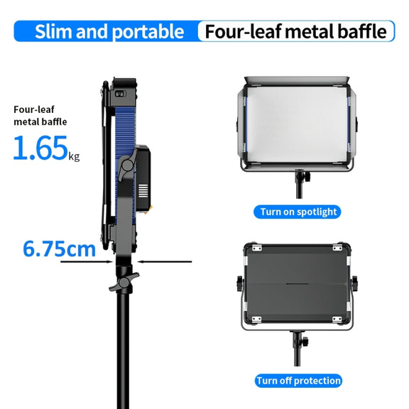 Pixel P80 60W 2600-10000K 542 LEDs Photography Fill Light Support Mobile APP Remote Control,EU Plug