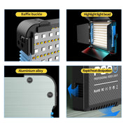 Pixel P80 60W 2600-10000K 542 LEDs Photography Fill Light Support Mobile APP Remote Control,EU Plug