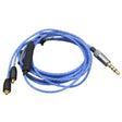 1.2m For Shure MMCX / SE215 / SE535 / SE846 / UE900 Volume Adjustment Headphone Cable(Blue) - Headset Accessories by PMC TechLife | Online Shopping South Africa | PMC TechLife | Buy Now Pay Later Mobicred