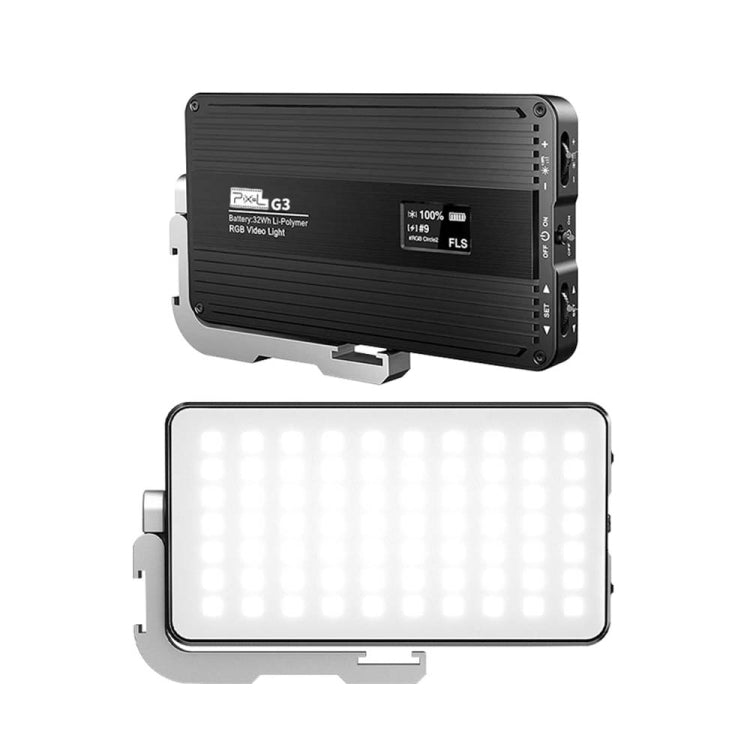 Pixel G3 Flat Panel RGB Fill Light Handheld Photography Camera Dimmable Desktop Mini Pocket Lamp(A Set)