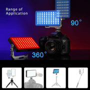 Pixel G3 Flat Panel RGB Fill Light Handheld Photography Camera Dimmable Desktop Mini Pocket Lamp(A Set)