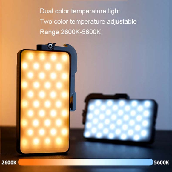 Pixel G3 Flat Panel RGB Fill Light Handheld Photography Camera Dimmable Desktop Mini Pocket Lamp(A Set)