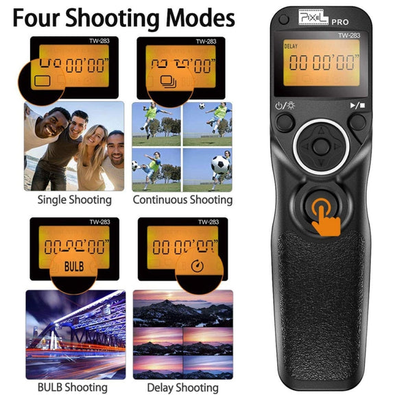 For Nikon DC2 Pixel TW283 Shutter Wireless Delay Remote Control SLR Shutter Flasher