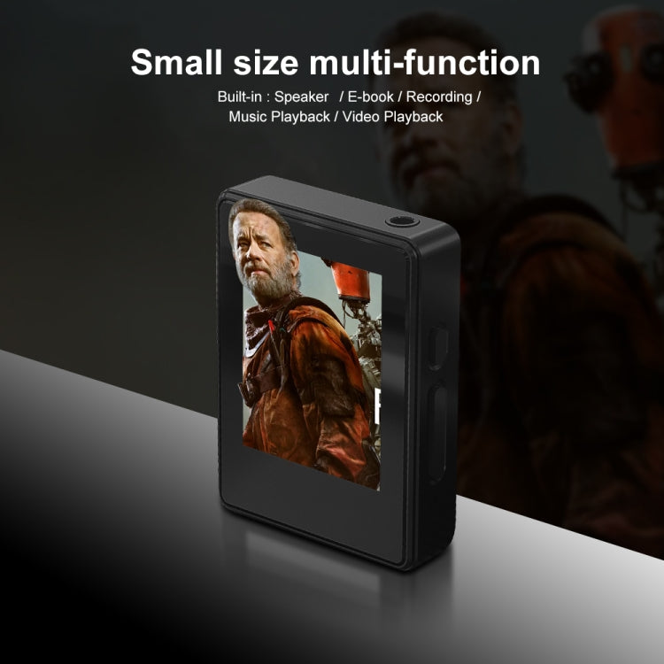 MP3 Music Player Bluetooth 5.0 Ebook Recorder MP4 Walkman 8GB(Black)