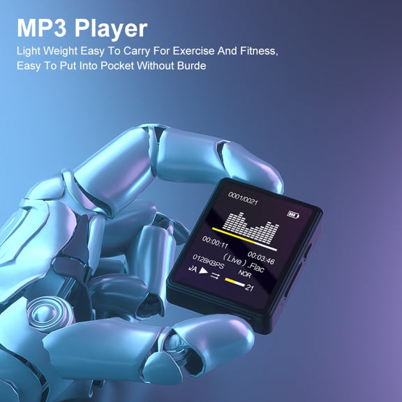 MP3 Music Player Bluetooth 5.0 Ebook Recorder MP4 Walkman 8GB(Black)