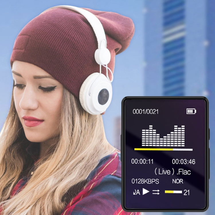 MP3 Music Player Bluetooth 5.0 Ebook Recorder MP4 Walkman 8GB(Black)