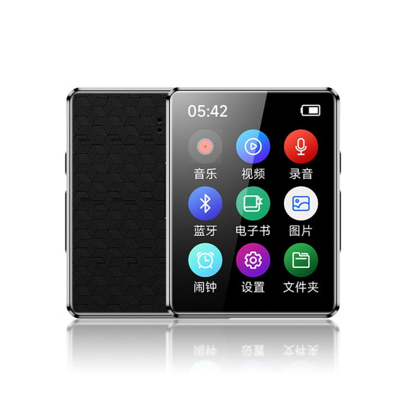 MP3 Music Player Bluetooth 5.0 Ebook Recorder MP4 Walkman Without Memory Card(Black)
