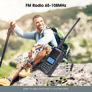 RETEVIS RA89 UV Dual-segment IP68 Water-resistant Dual-guard Dual-standby Walkie Talkie(EU Frequency 144-146/430-440MHz)