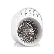 USB Spray Humidification Air Conditioning Fan Small Portable Desktop Air Cooler, Style: Charging (White)