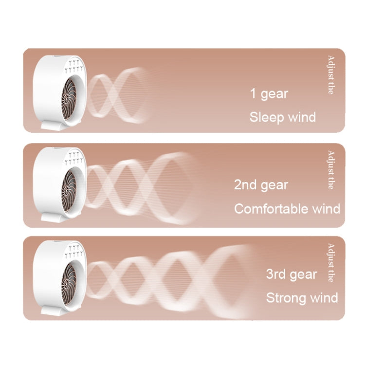USB Spray Humidification Air Conditioning Fan Small Portable Desktop Air Cooler, Style: Charging (White)