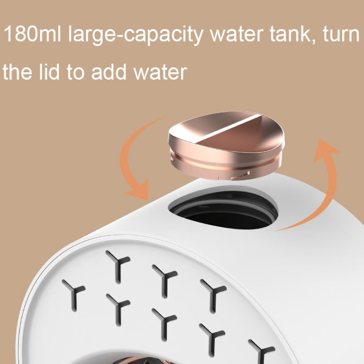 USB Spray Humidification Air Conditioning Fan Small Portable Desktop Air Cooler, Style: Charging (White)