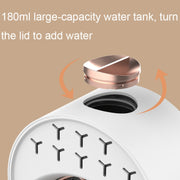 USB Spray Humidification Air Conditioning Fan Small Portable Desktop Air Cooler, Style: Charging (White)
