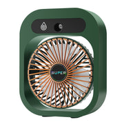 USB Charging Humidification Air Conditioner Fan Nano Spray Desktop Portable Cooling Fan(Green)