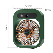 USB Charging Humidification Air Conditioner Fan Nano Spray Desktop Portable Cooling Fan(Green)